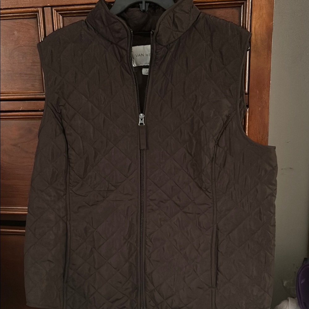 Van Heusen Quilted Brown Vest